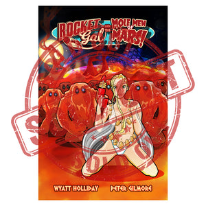 Rocket Gal and the Mole Men of Mars #1A