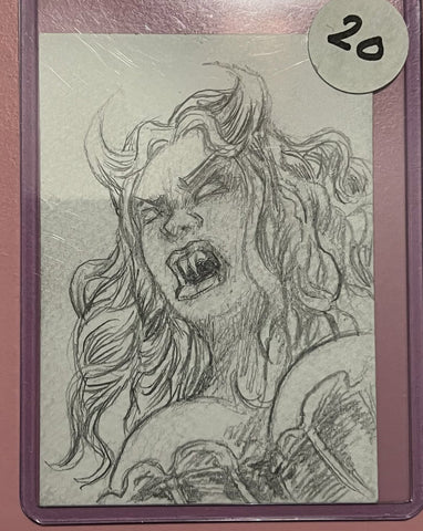 Sketch Card - Vampiric Temptress
