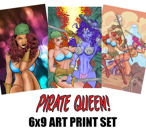 Pirate Queen Art Print Set #1 (6x9)